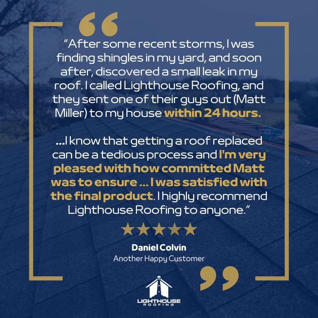 A quote from dansel colvin from lighthouse roofing
