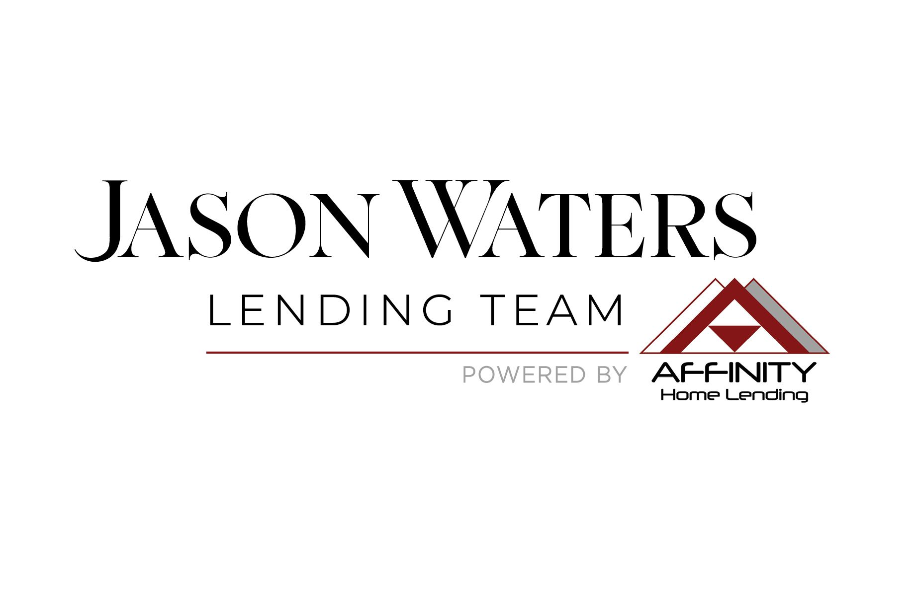 the jason waters lending team logo is powered by affinity home lending .