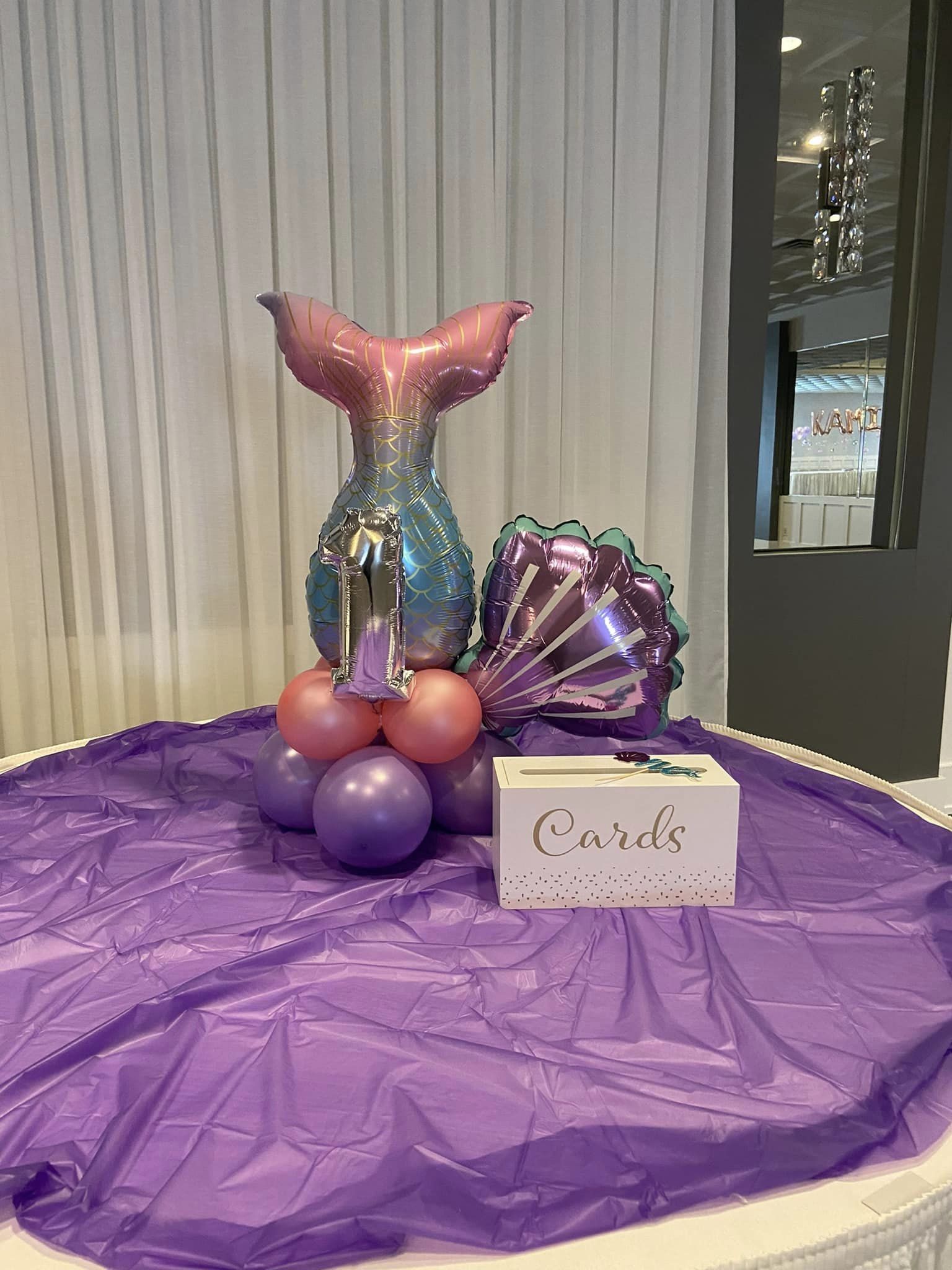 mermaid tail centerpiece