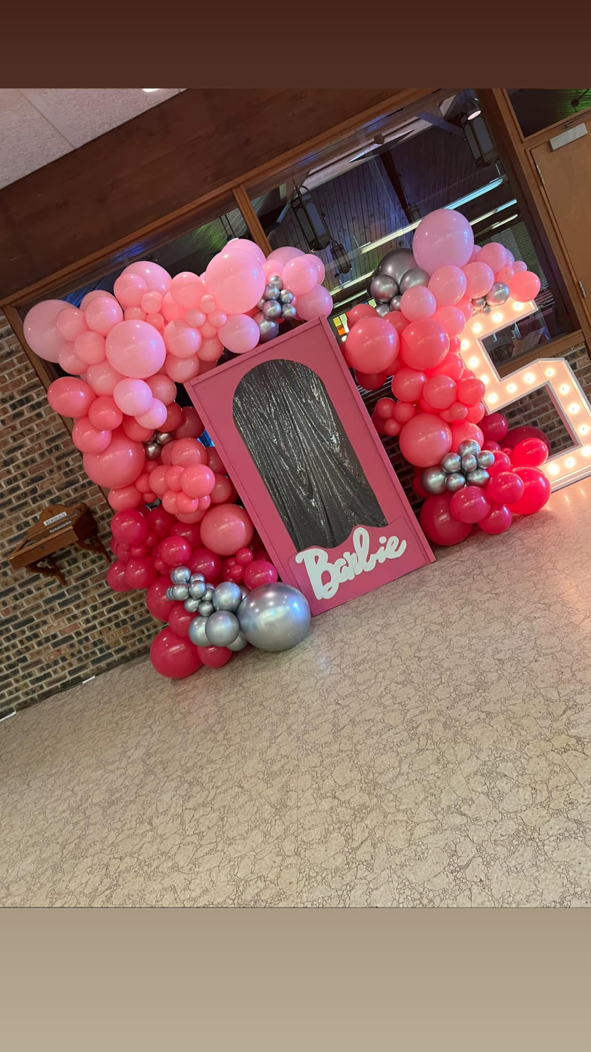 barbie box rental and marquee number
