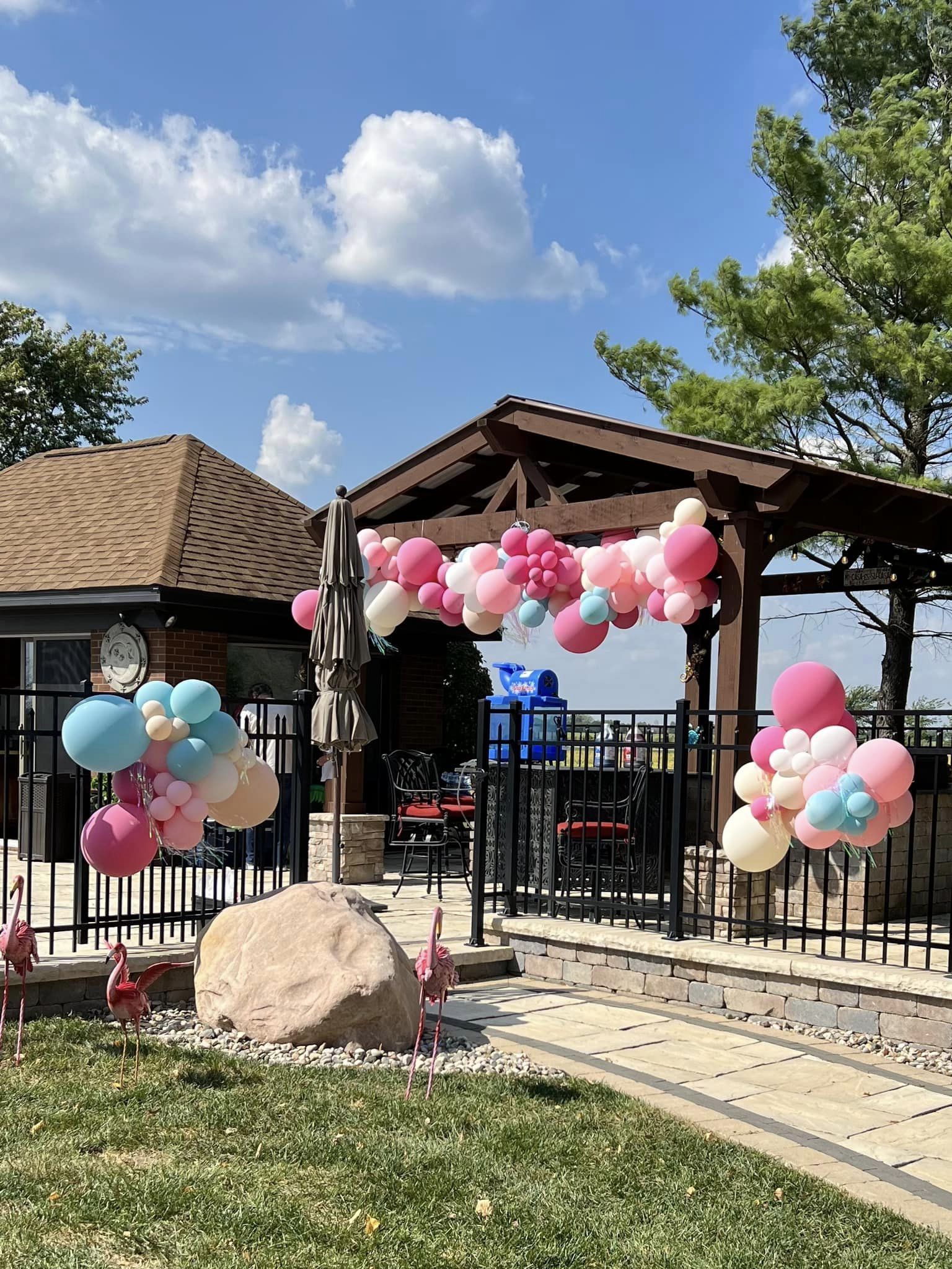 princess mermaid pool party decor