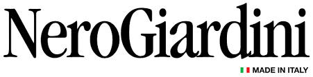 Logo NeroGiardini con la scritta "MADE IN ITALY" nei colori della bandiera italiana.