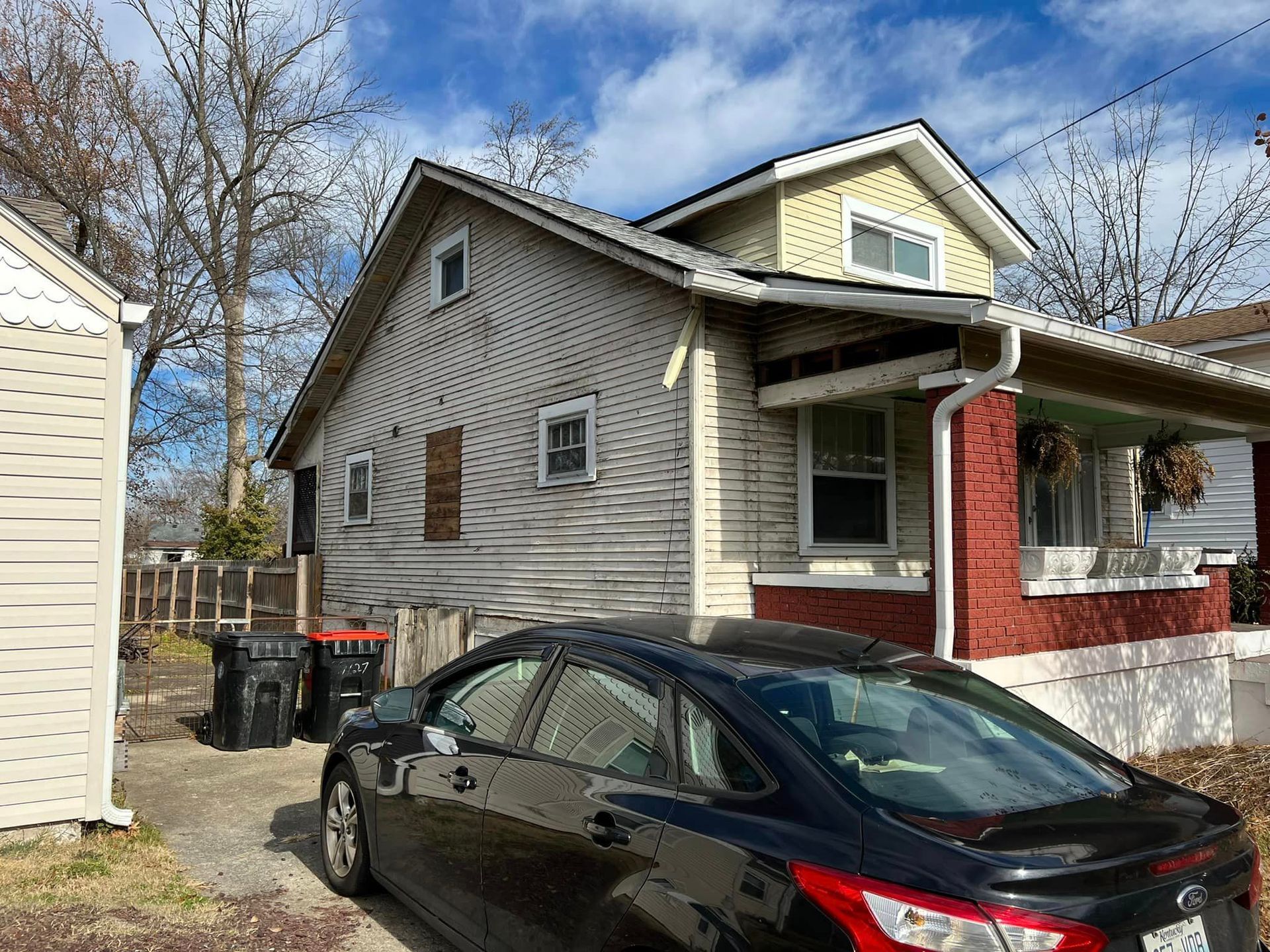 siding job before