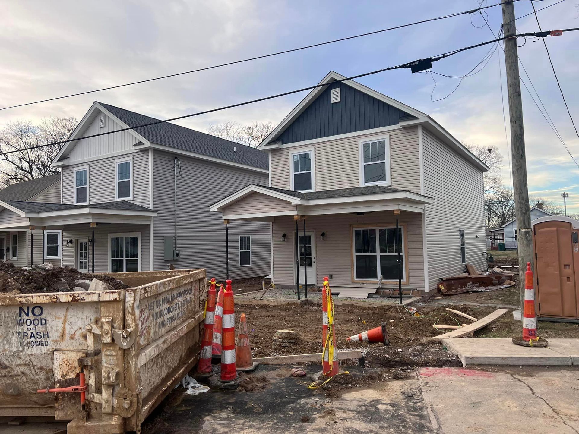 siding after