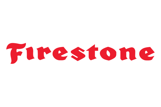 Un logo Firestone rouge sur fond blanc.