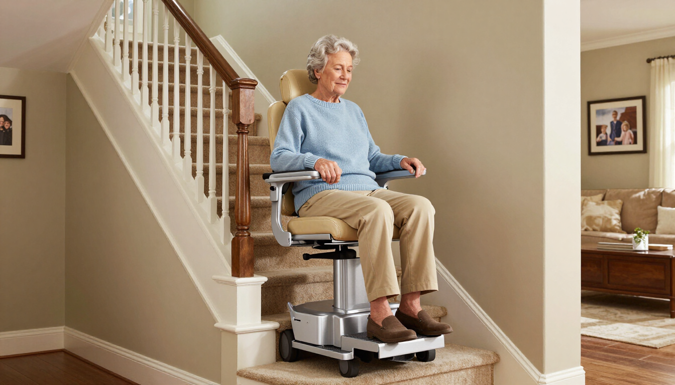 Stair lift installed in a Fort Oglethorpe, GA home