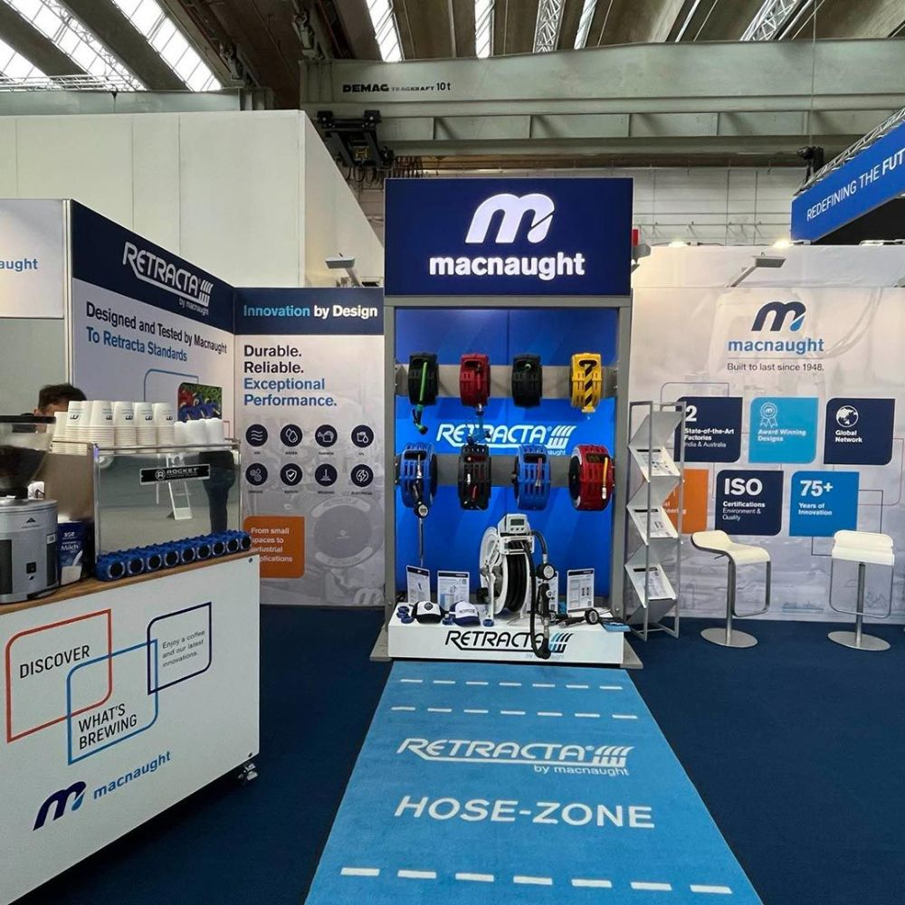 A Macnaught Booth with A Hose Zone on The Floor — Wades Distributors In Garbutt, QLD