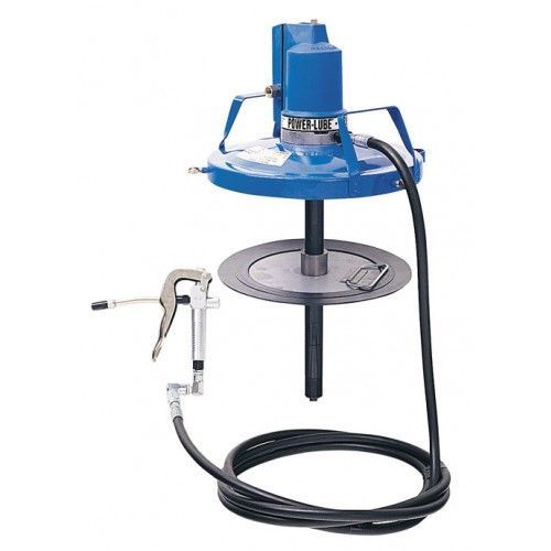 A Blue Grease Pump with A Hose Attached to It — Wades Distributors In Garbutt, QLD