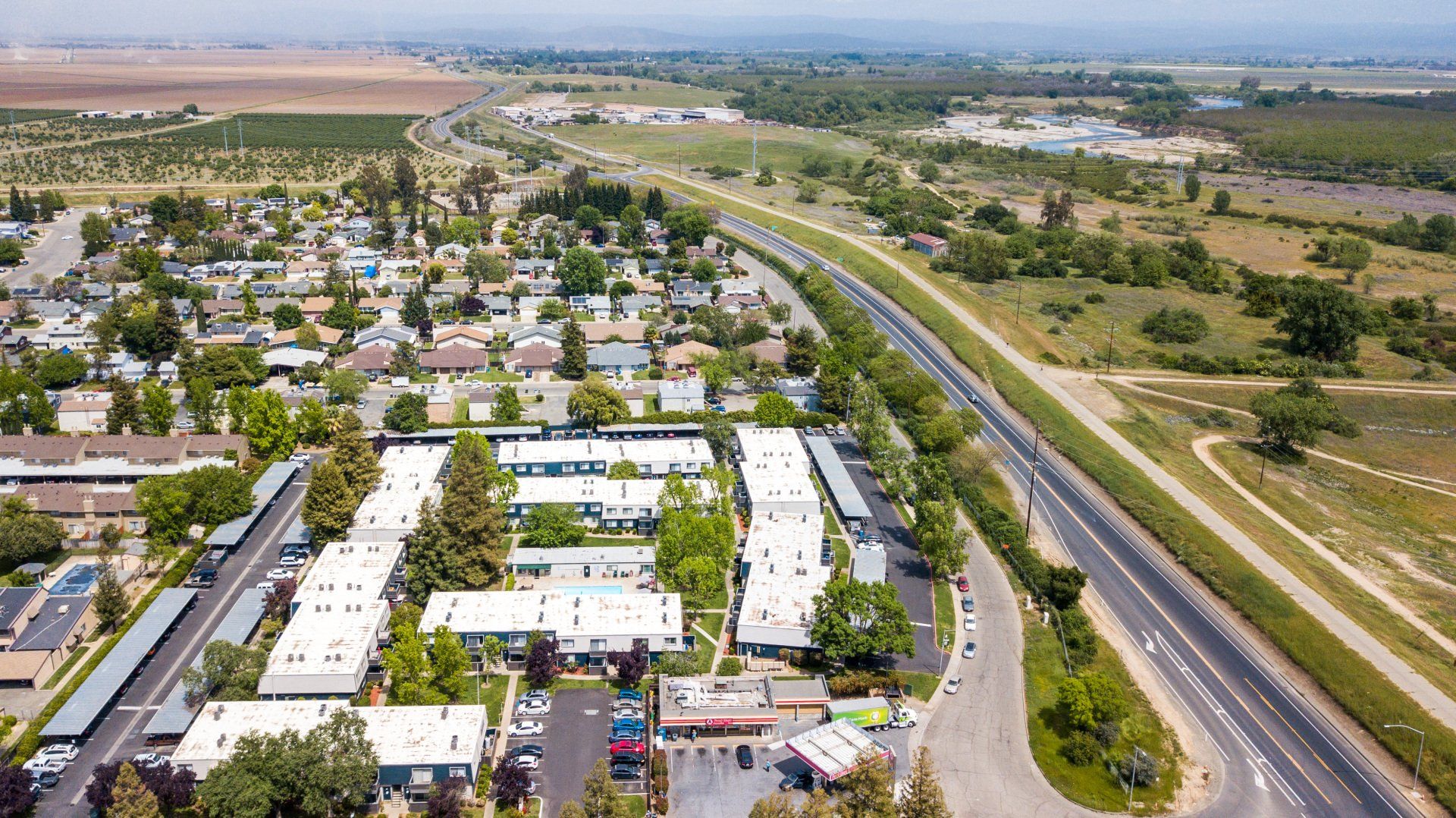 Hunters Landing aerial shot