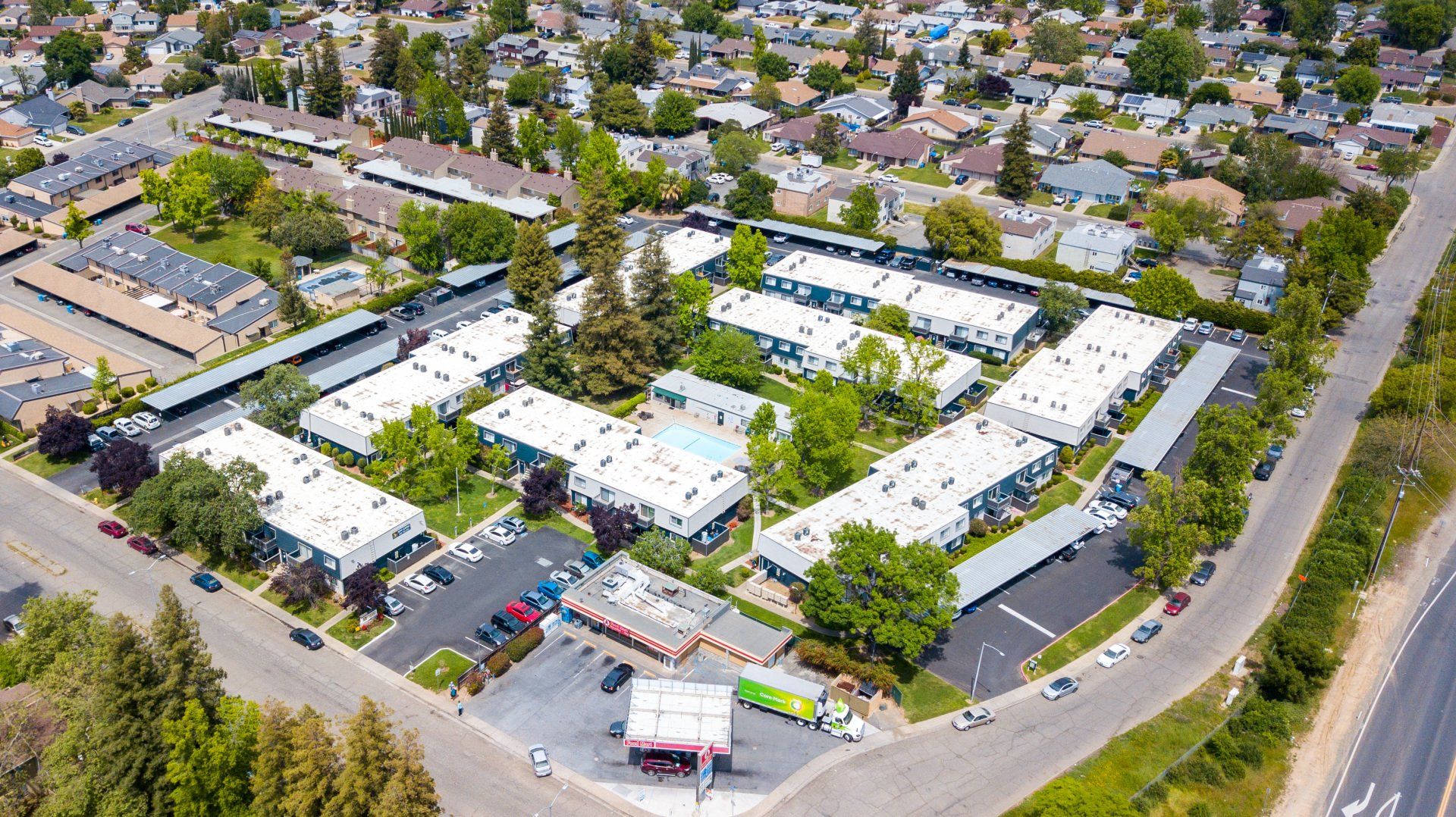 Hunters Landing aerial shot
