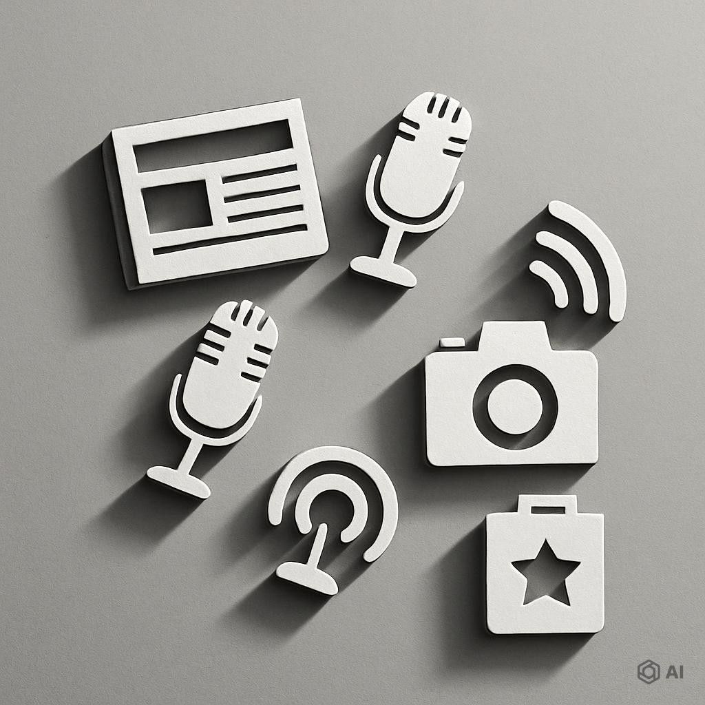 Paper chain of gray human figures casting shadows on a white background