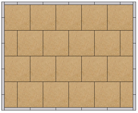 MDF for portable flooring and exhibition floors