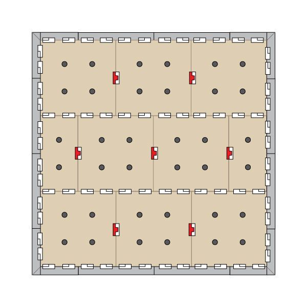 Floortble interlocking components underside