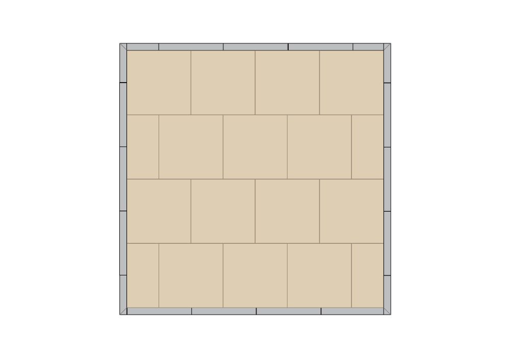 4m x 4m exhibition floor