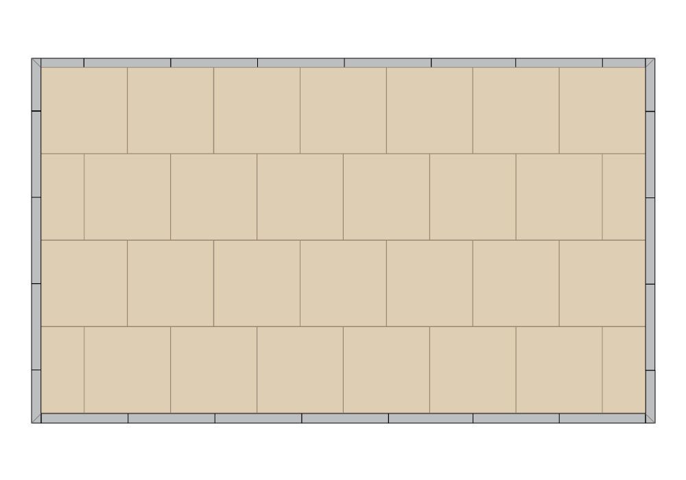 7m x 4m exhibition floor