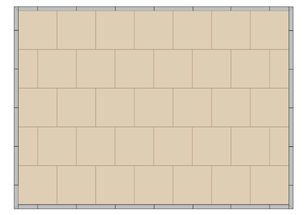 7m x 5m exhibition floor