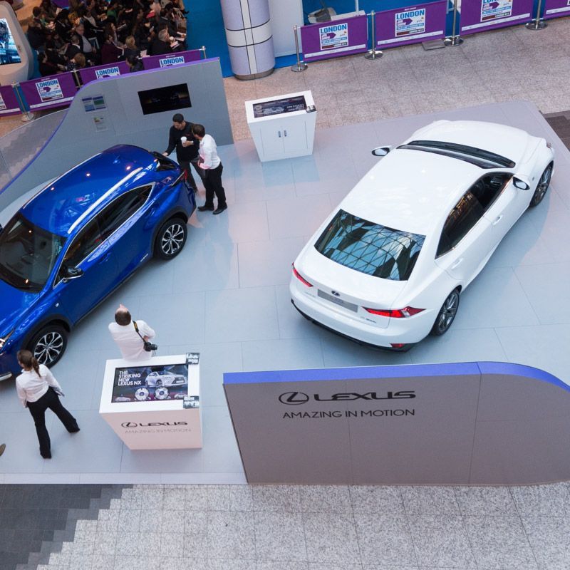 Shopping Mall temporary floors to suit cars