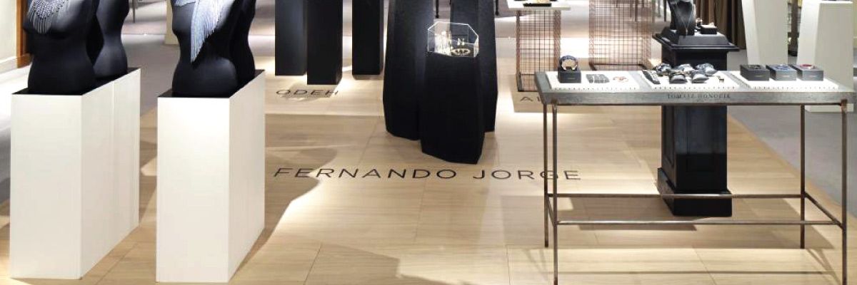 Veneered Oak flooring for retail displays