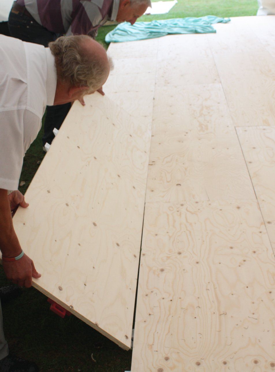 Exterior plywood for narquee base flooring