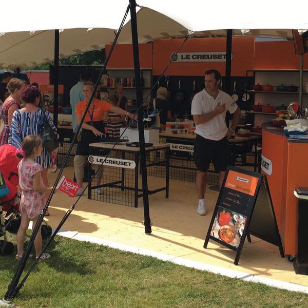Outdoor Roadshow event floor solid panels