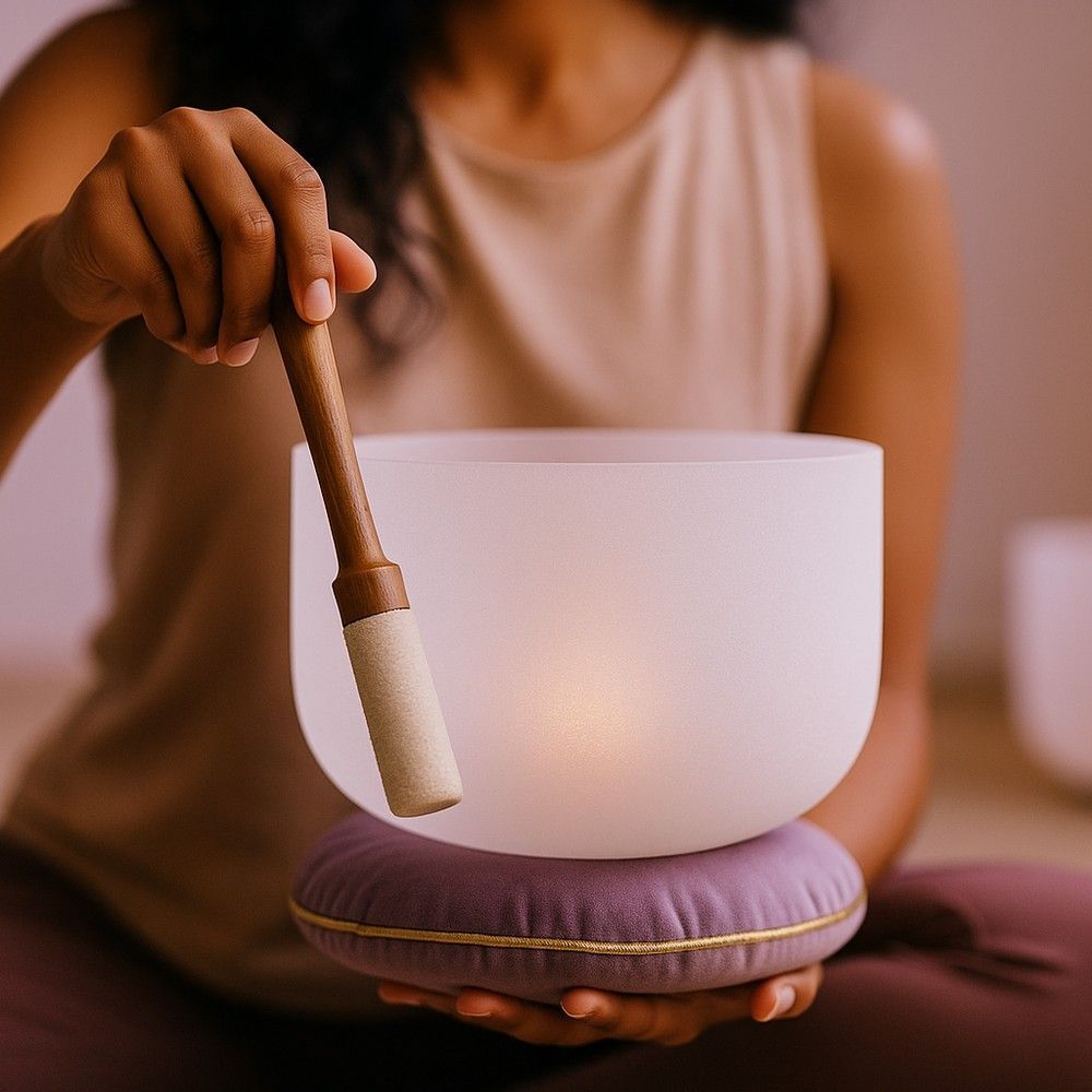 Crystal singing bowl sessions in Houston to calm the nervous system and rebalance your chakras. $175. Call (832) 266-8595 to book.