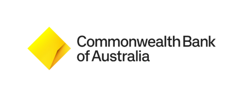 The logo for the commonwealth bank of australia is a yellow diamond.