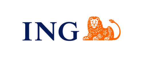The logo for ing bank with a lion on it