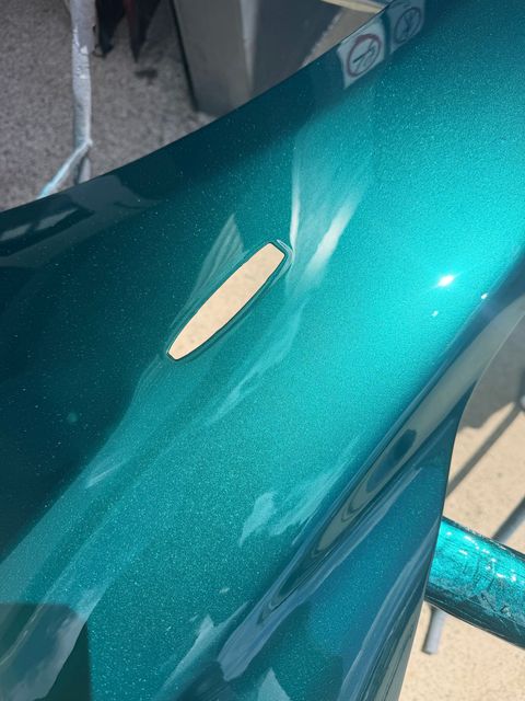 Close-up of a Teal Glittery Surface — SteelBar Restoration In Yarraman, QLD