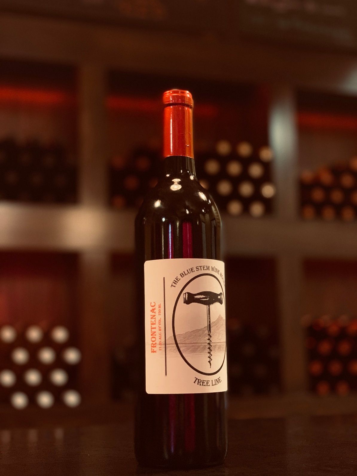 bottle of Frontenac wine