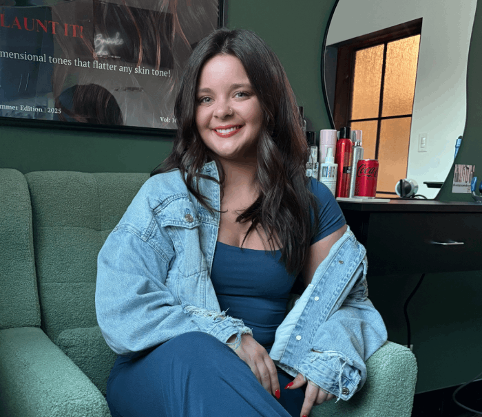 Aspen Brooke professional hair colorist and stylist in Huntersville NC