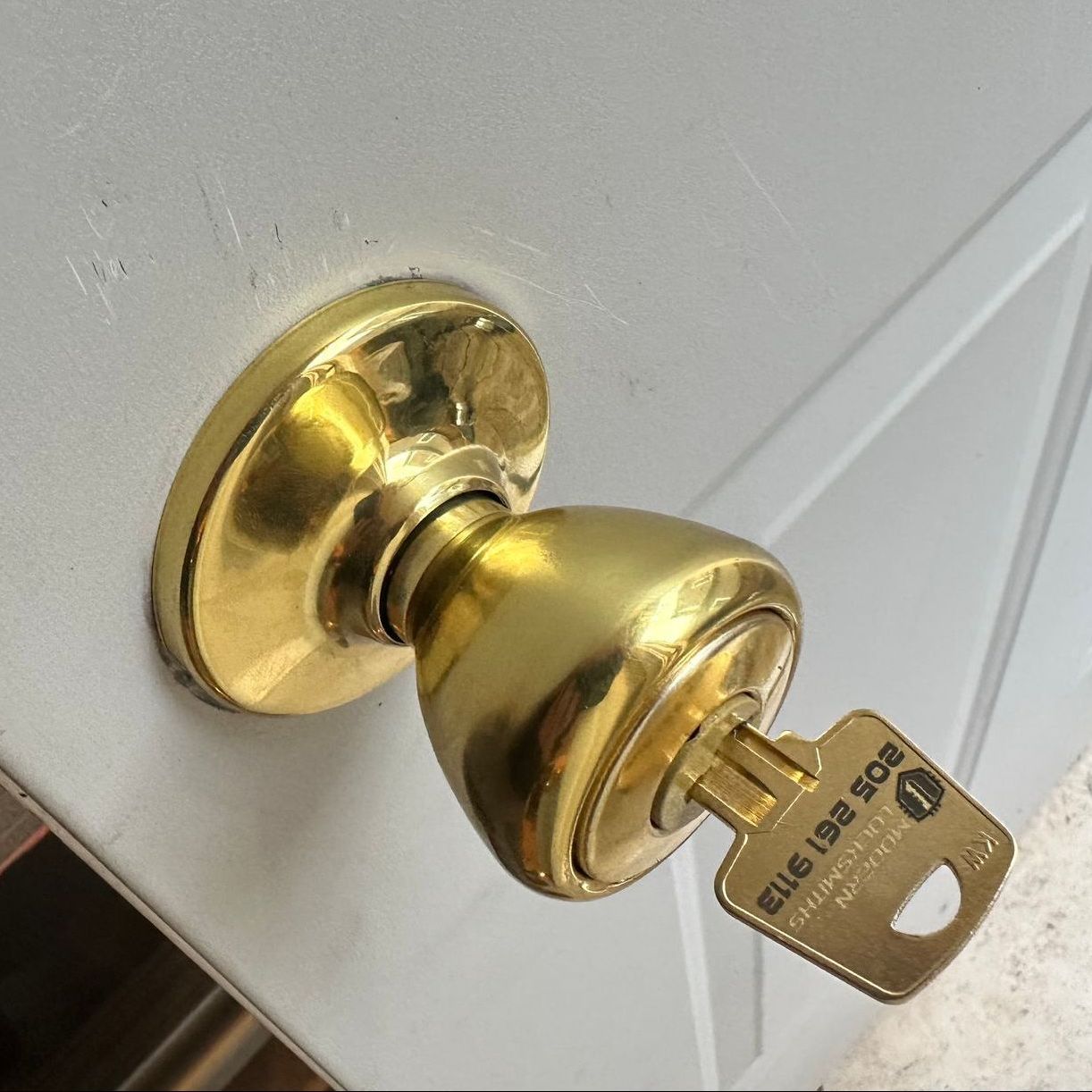 Lockset with a new key