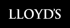 The logo for lloyd 's is white on a black background.