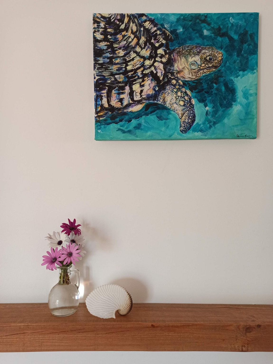 tortoise acrylic on canvas