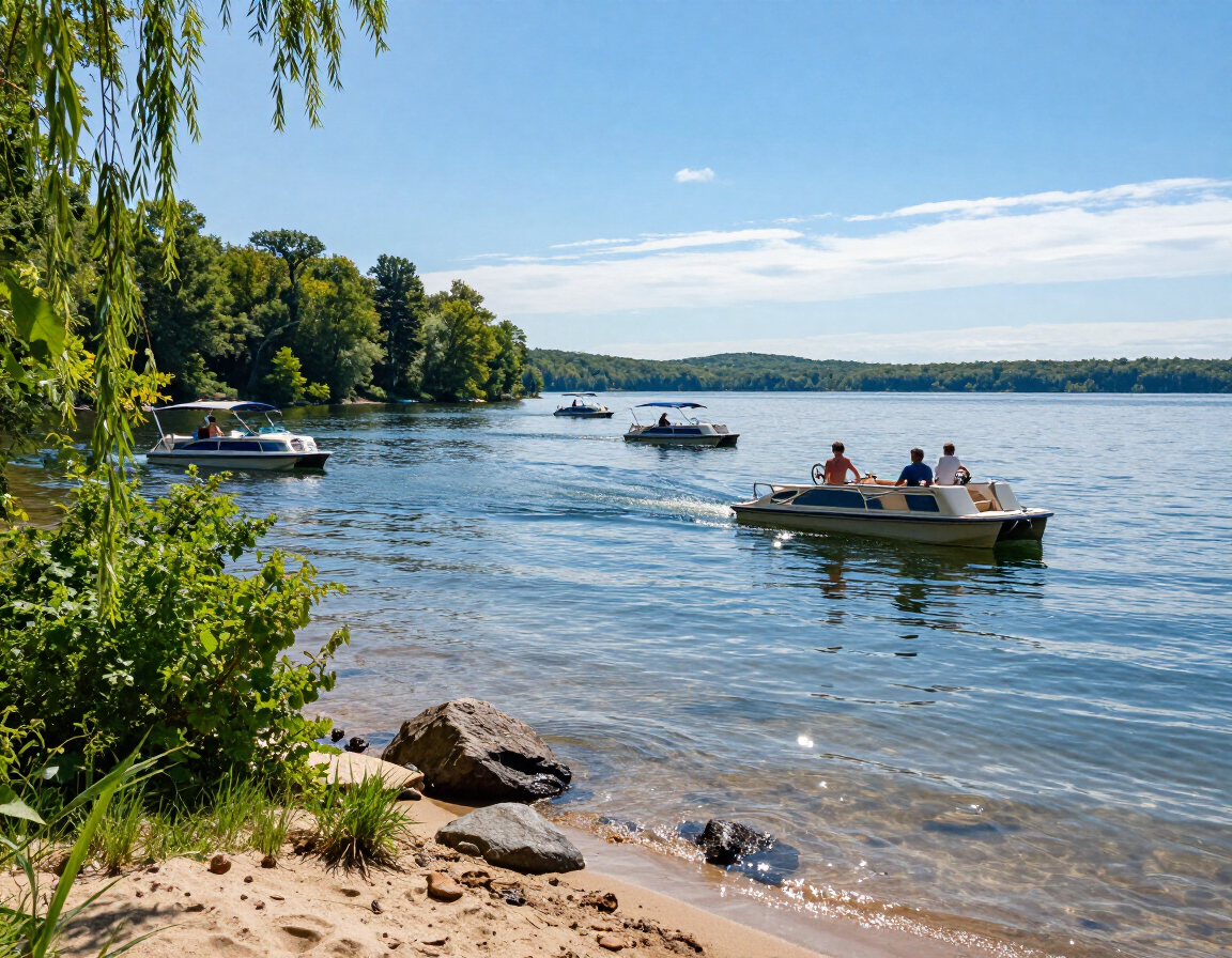 Boats on Lake Wissota