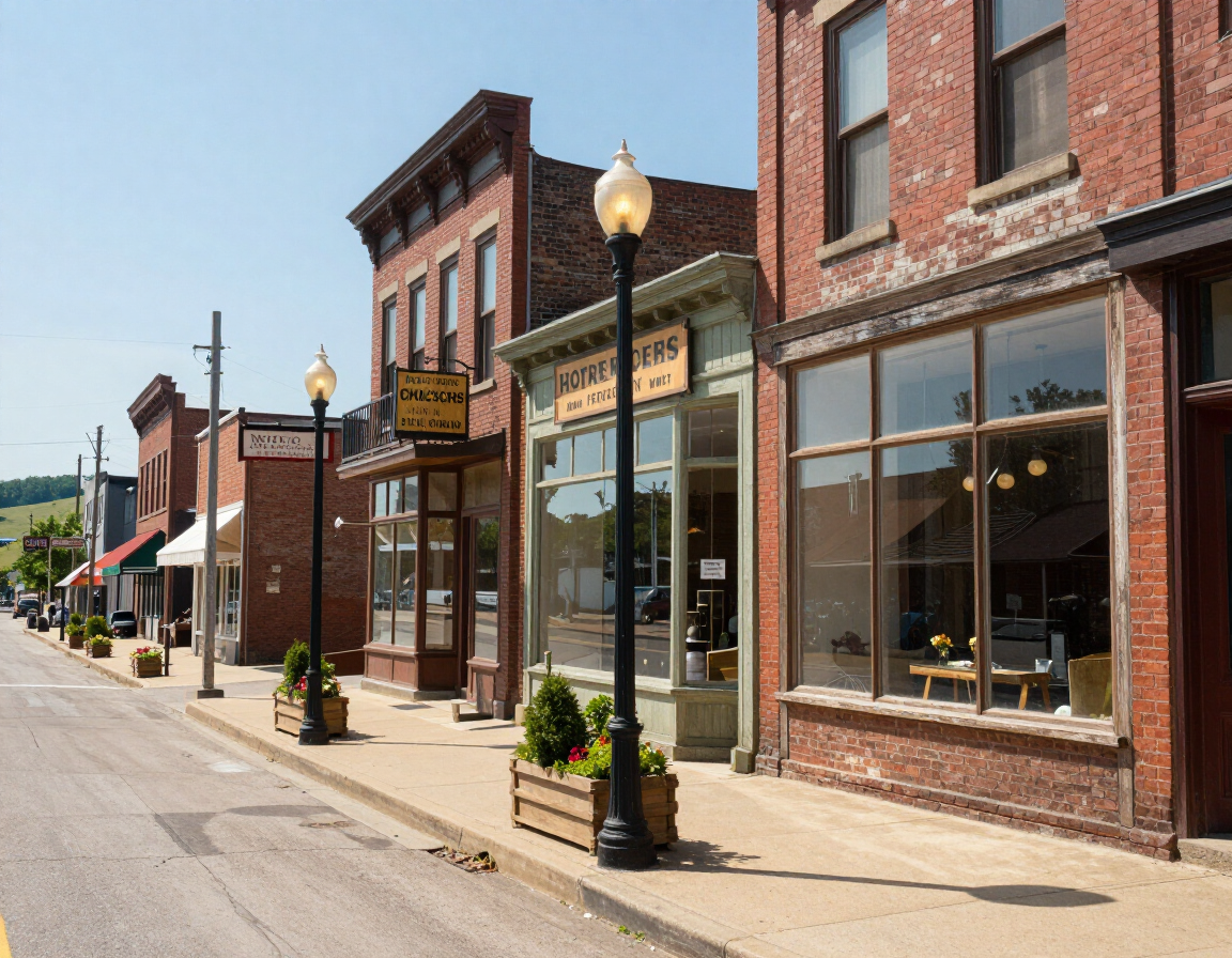 Historic downtown Chippewa Falls