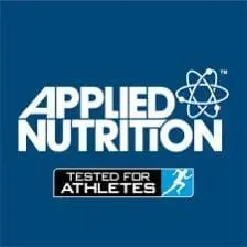 Applied Nutrition logo in white text on a blue background, with a
