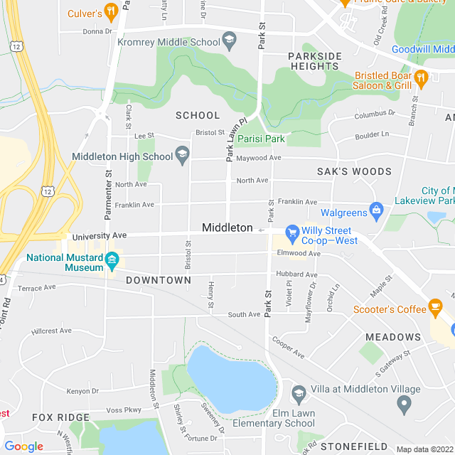 Map of business location