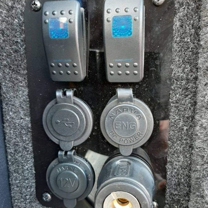 4x4 rear switch panel installation by Automotive Electrical Designs, Perth and Fremantle auto electrician