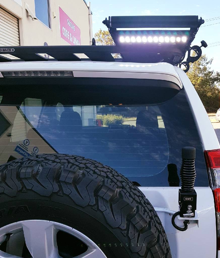 LED light bar mounted on the roof of the 4WD vehicle | Automotive Electrical Designs, O'Connor, Perth WA