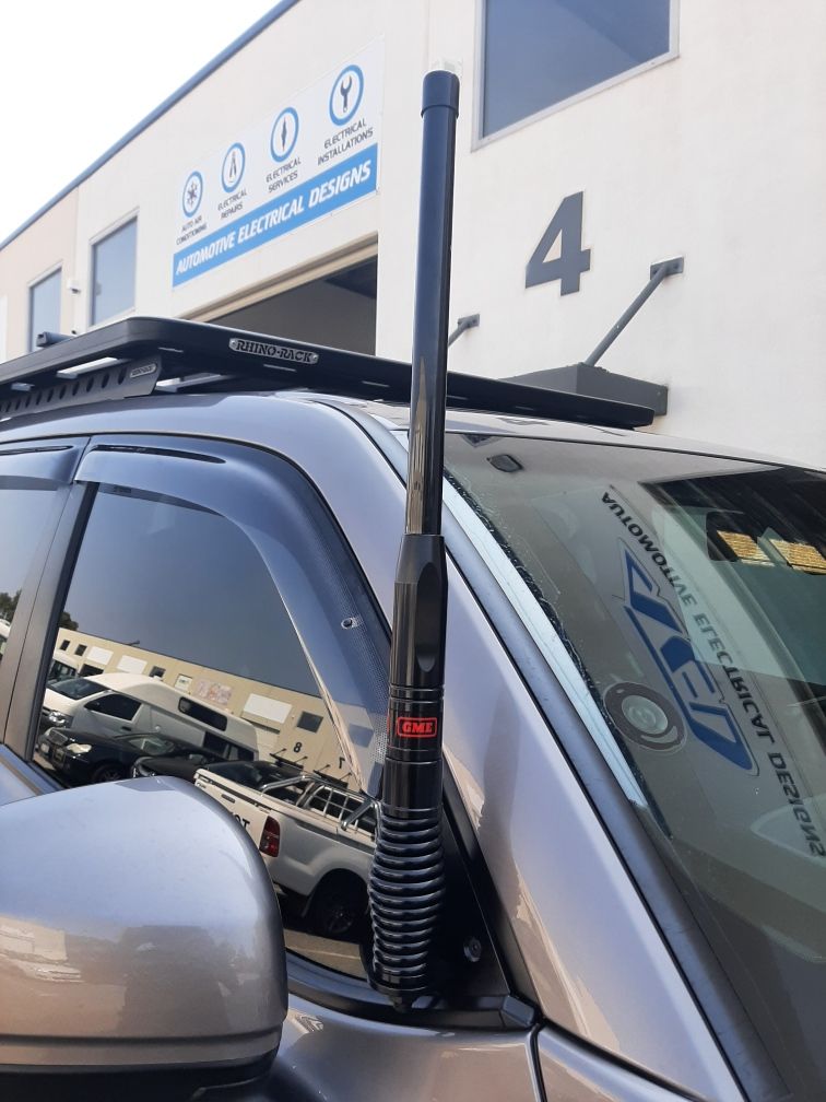 Mirror-mount antennas by Automotive Electrical Designs, O'Connor WA