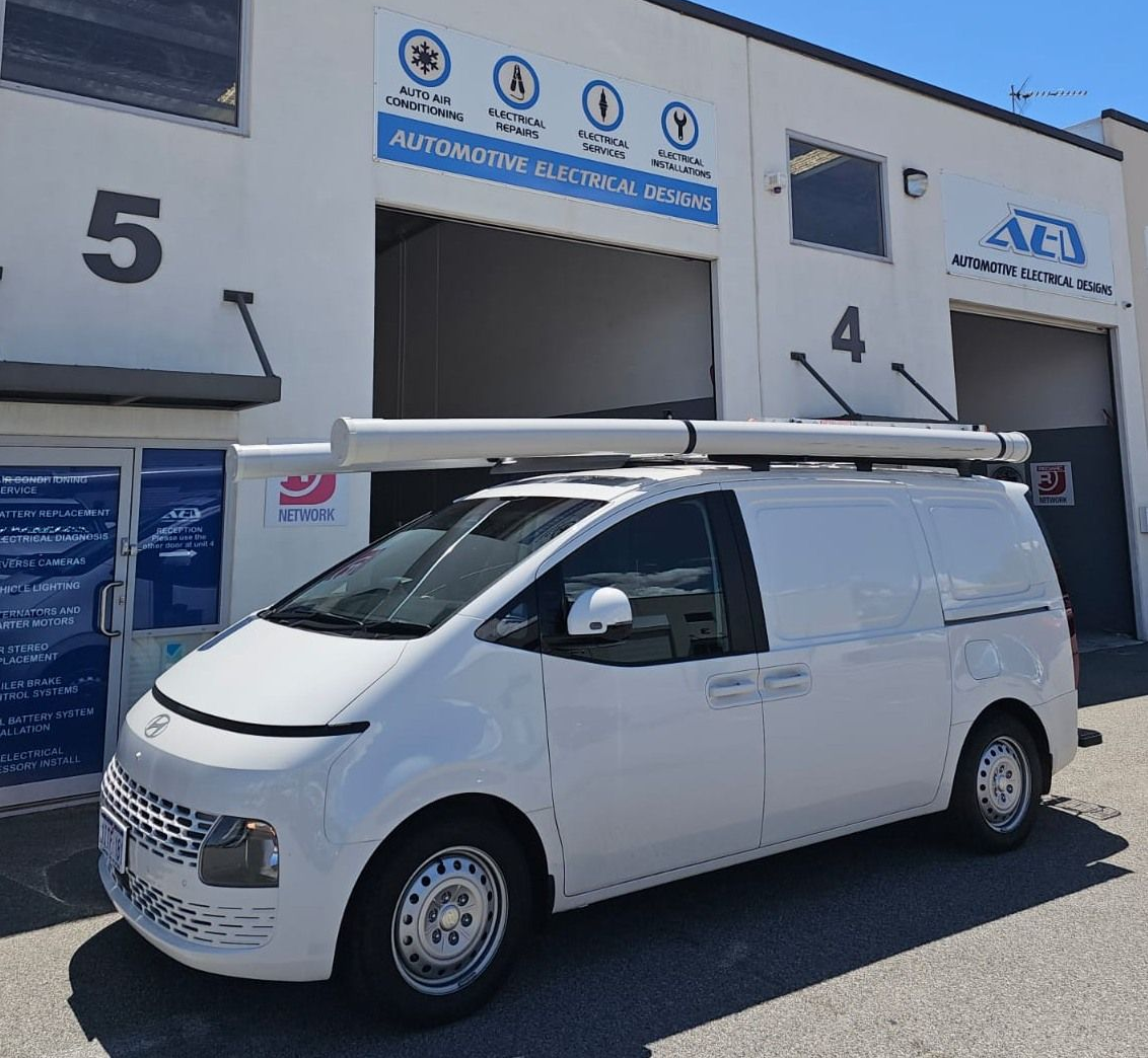 New fleetware tracking system installed on this Hyundai trade van. 