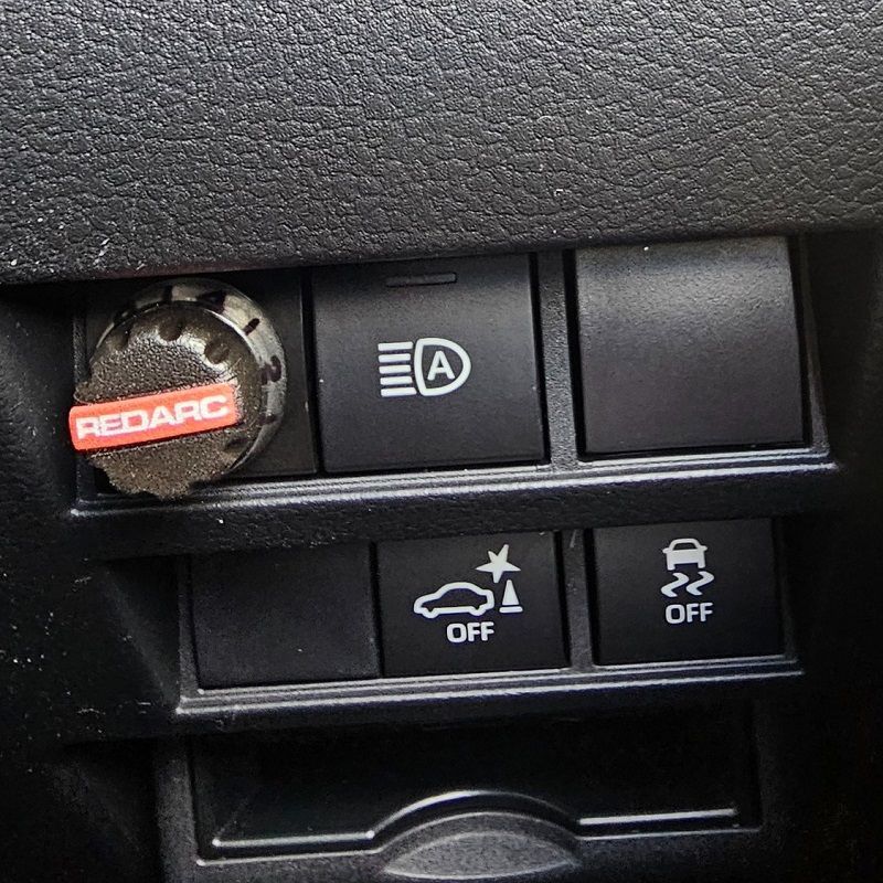 300 Series LandCruiser fitted with a Redarc Tow Pro Electric Brake Controller for caravan towing by Automotive Electrical Designs