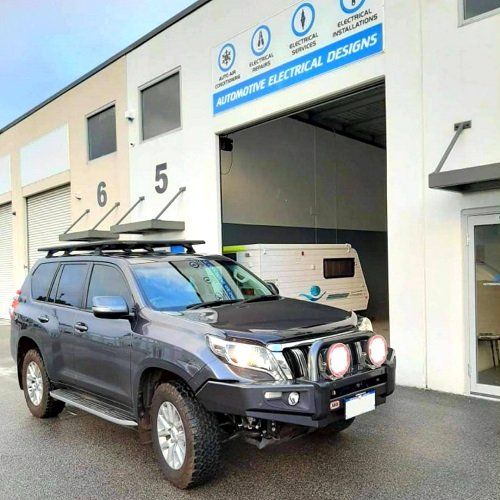 Spot light installation for Toyota Prado | Automotive Electrical Designs, O'Connor, Perth WA