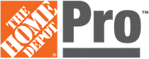 Home Depot Pro logo: orange square with Home Depot text, gray Pro text next to it.