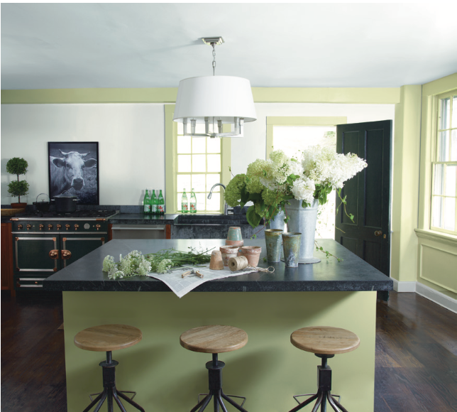 benjamin moore paints in a kitchen
