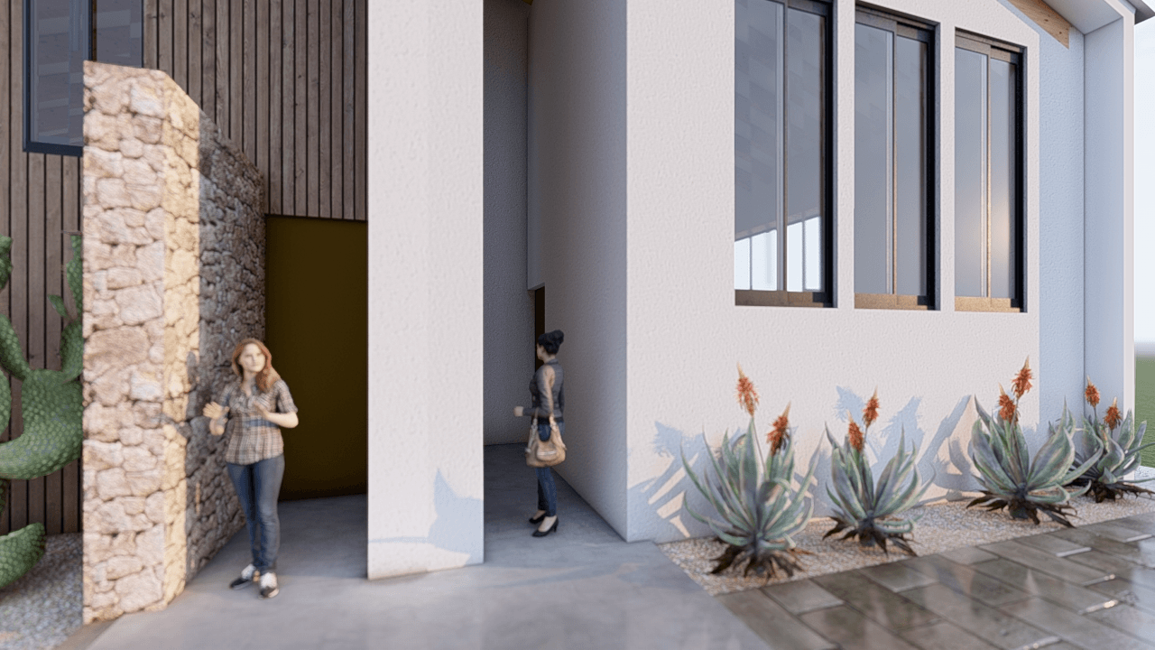 TYPE A - FACCADE/BACKYARD