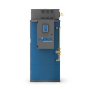 A blue box with the word hidra on it