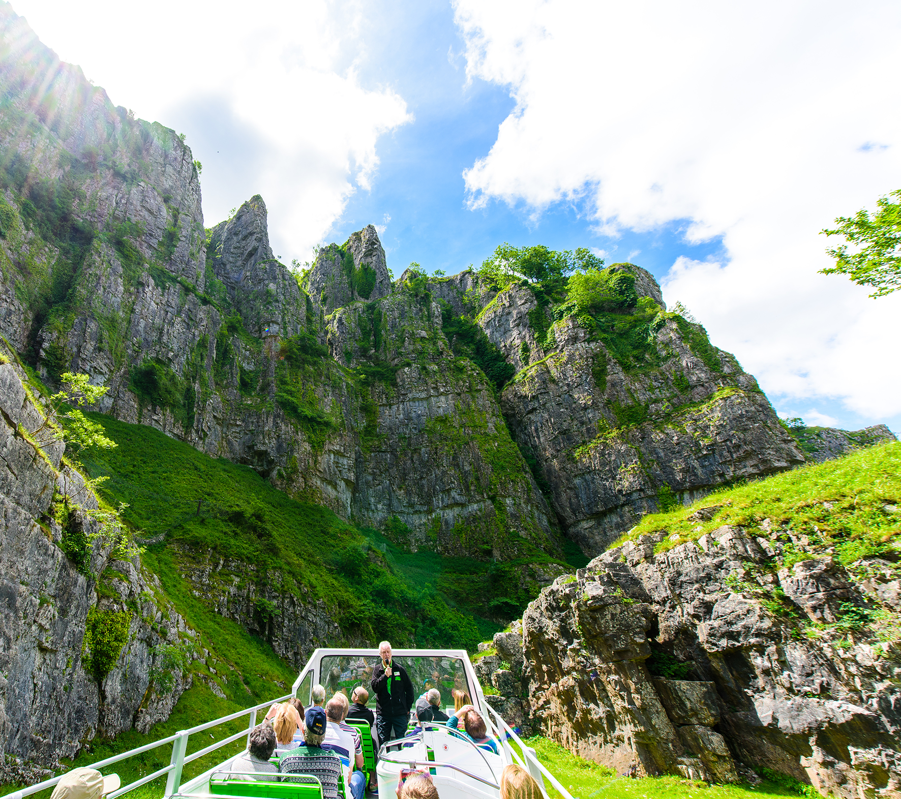Views of Cheddar Gorge near our caravan park