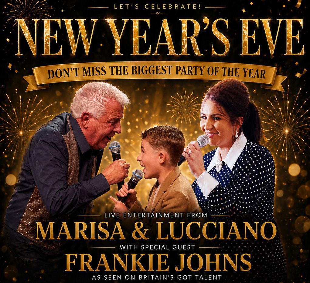 New Years Eve Banner, Riverside Holiday Village