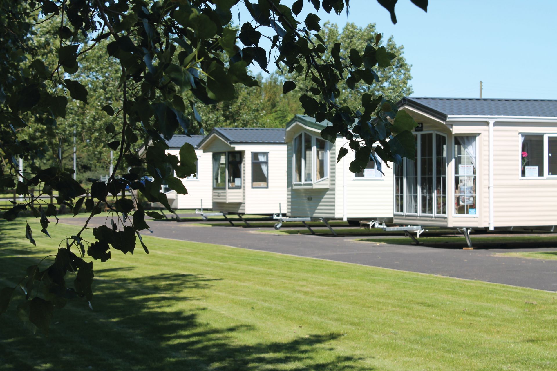 Static caravans for sale at our Somerset showground